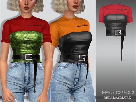 Belaloallure Mable Top Vol 2 By Belal1997 At Tsr Sims 4 Updates