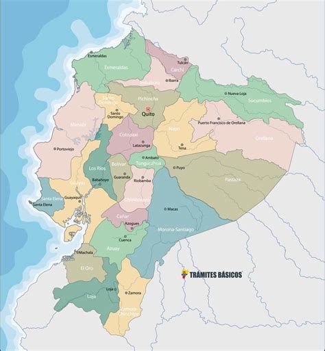 Conoce Las 24 Provincias Y Capitales Del Ecuador Mapa
