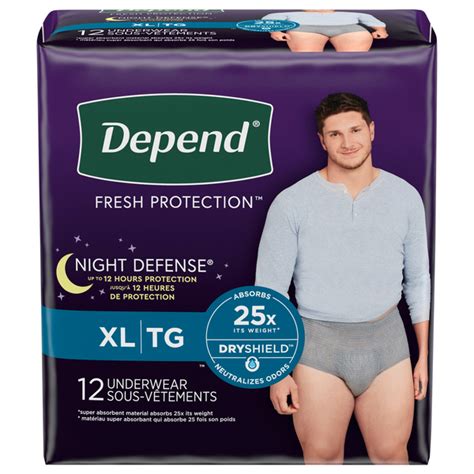 Save On Depend Mens Night Defense Incontinence Underwear Xl Order