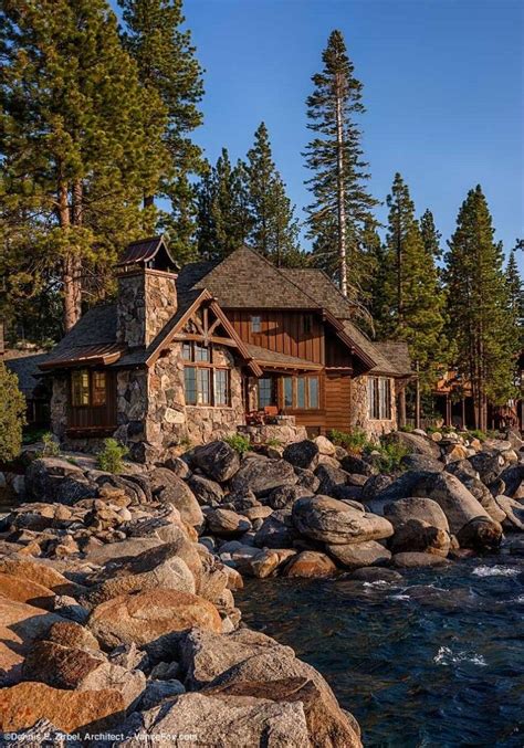 Lake Tahoe Estate Distinguished And Iconic Home Lake House House In The Woods Dream House