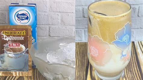 Lalu es batu dan susu uht dimasukkan ke dalam gelas saji sebagai base dalgona coffee. Gampang Banget ! Buat DALGONA ICED COFFEE dengan Coffeemix - YouTube