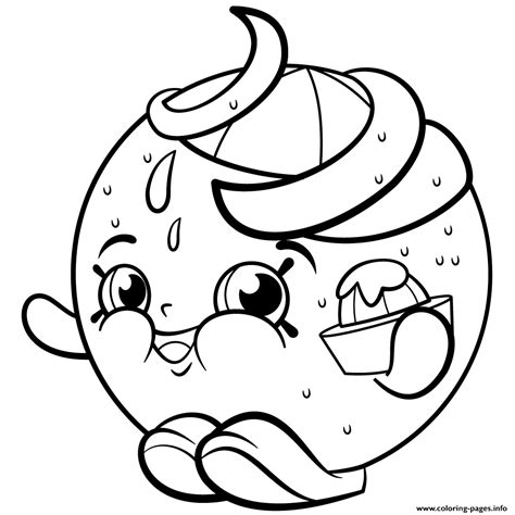 They also have special finishes like translucent, glitter, or squishy. Juicy Orange Shopkins Season 2 Coloring Pages Printable