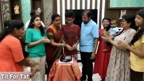 Roja Selvamani Son Kaushik Birthday Celebrations 2020 Youtube