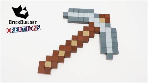 Lego Moc Minecraft Stone Pickaxe 136pcs Brick Builder Creations