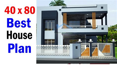 40 X 80 Modern House Plan For My Client 3bhk 2 Storey Building