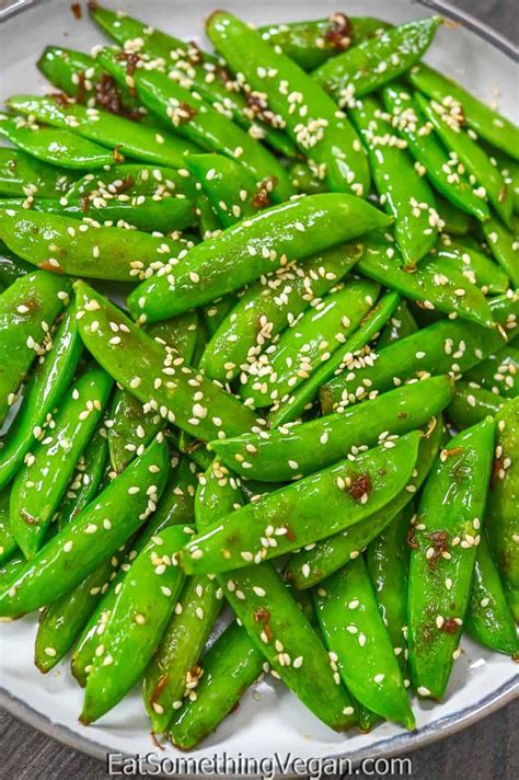 Quick Asian Sugar Snap Peas Eat Something Vegan