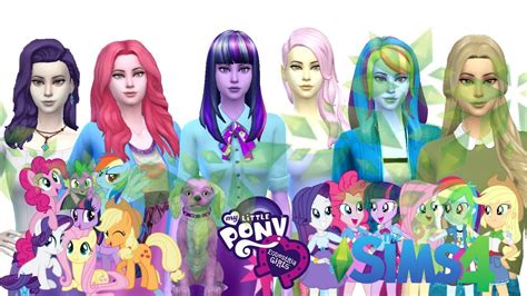 Equestria Girls My Little Pony The Sims 4 Cas Cc Link Youtube
