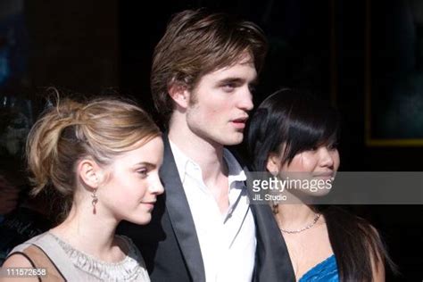 Emma Watson Robert Pattinson And Katie Leung During Harry Potter