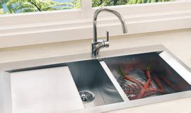 A sink unit of standard size measures around 600mm to 800mm benchtops are generally 900mm from the ground dishwasher cavities normally measure around 860mm (h) x 605mm (w) please note: Kitchen Sinks - Under Mount, Single & Double Bowl ...