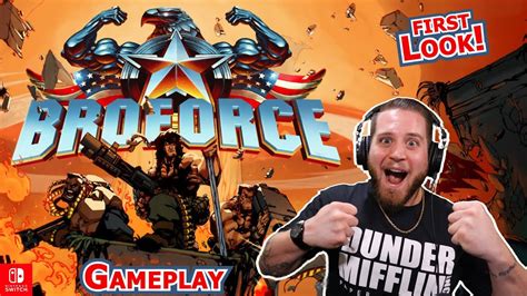 Broforce GAMEPLAY Nintendo Switch FIRST LOOK YouTube