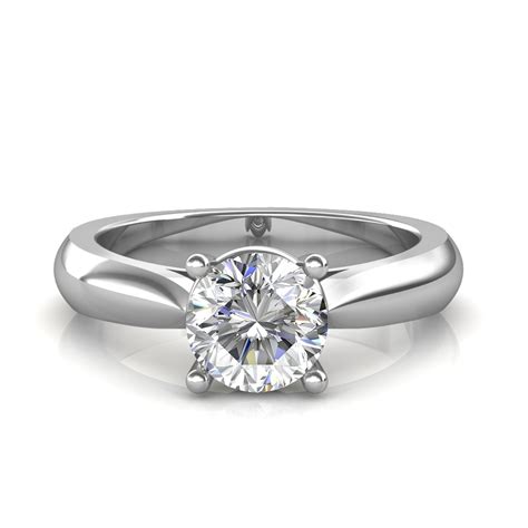 Price your diamonds with the online calculator. 0.30 carat Platinum - Classic Engagement Ring at Best ...