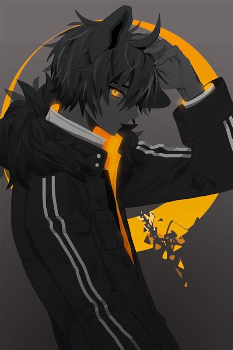 D Io Black Jaguar In 2020 Anime Demon Boy Anime Neko Dark Anime Guys