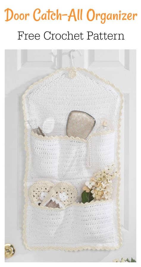 Bathroom crochet set 1 pattern 2. Bathroom Organizer Free Crochet Pattern