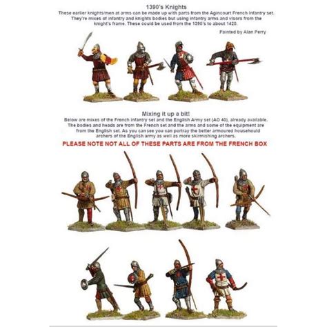 Perry Miniatures Agincourt French Infantry 1415 1429