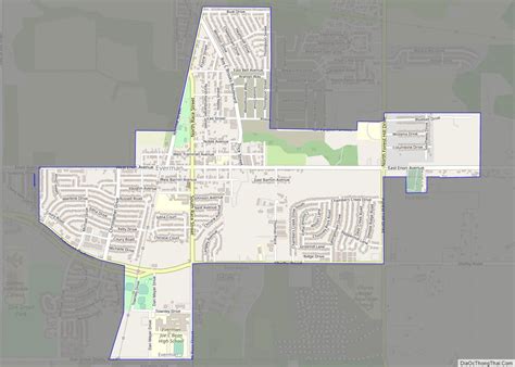 Map Of Everman City