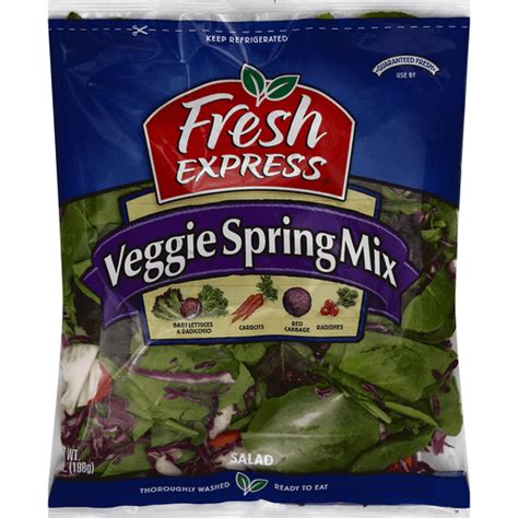 Fresh Express Salad Veggie Spring Mix Salad Mixes Carlie Cs