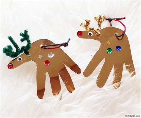 Reindeer Handprint Christmas Decorations Handprint Christmas
