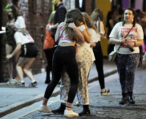Carnage On Streets Of Liverpool On Infamous Babe Pub Crawl See The Pictures Daily Star