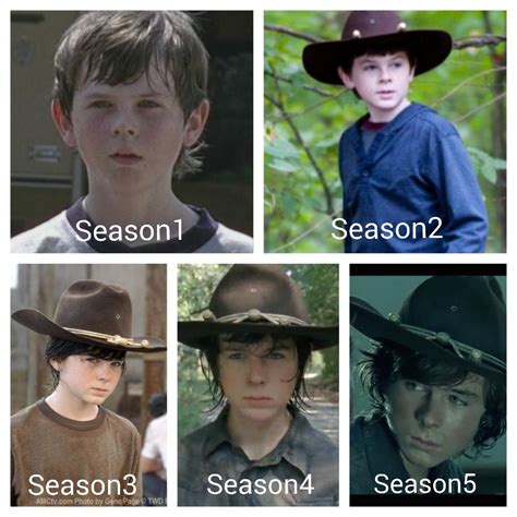 The Walking Dead On Twitter Carl Grimes Evolution Carlgrimes