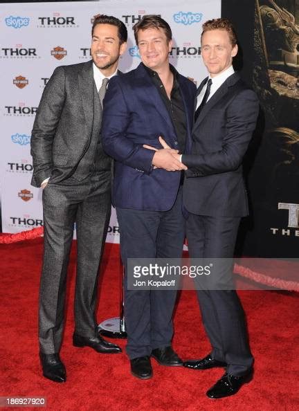 Actors Zachary Levi Nathan Fillion And Tom Hiddleston Arrive At The News Photo Getty Images