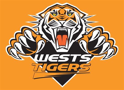 West Tigers Wests Tigers Tiger Logo Rugby League