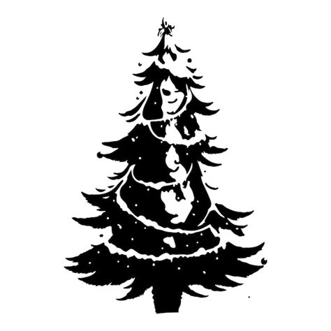 Vector De árbol De Navidad Vector Premium
