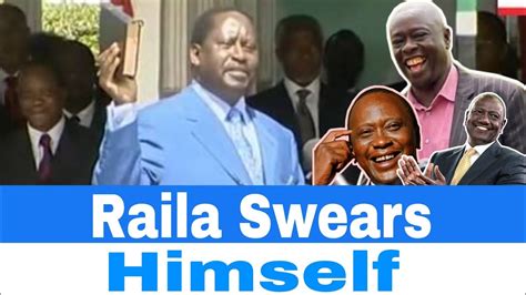 Raila Odinga Today Swears Himself As Peoples President Youtube