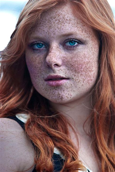 Beautiful Freckled Redhead Portrait Photography In Beautiful