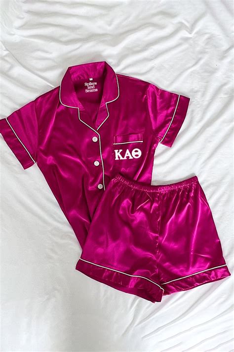 Greek Letters Kappa Alpha Theta Wedding Pajamas Custom Pajamas Gifts
