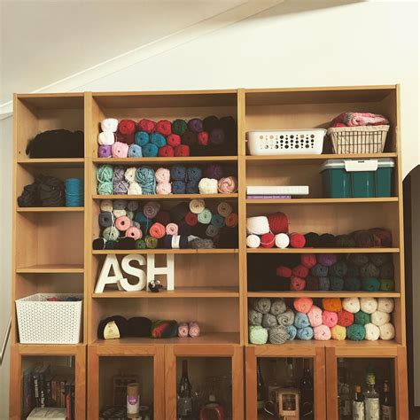 Finally got around to my yarn stash organisation project. Displayed