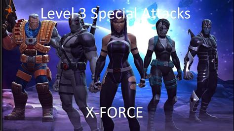 X Force Level 3 Special Attacks Mcoc Youtube