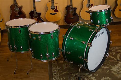 Ludwig Classic Maple Green Sparkle John Bonham Drum Set