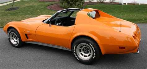 Orange 1977 Chevrolet Corvette