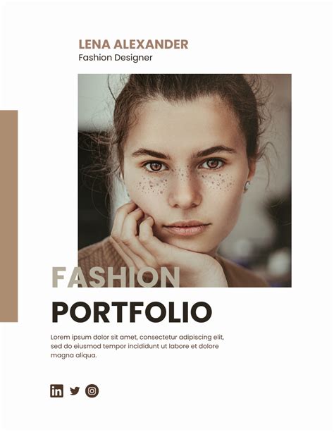 Fashion Design Portfolio 个人作品集 Template