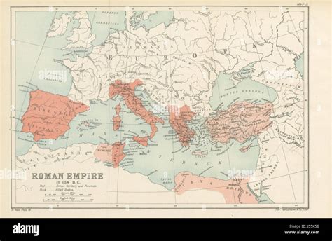Outlines Of Roman History With Maps Stock Photo Alamy