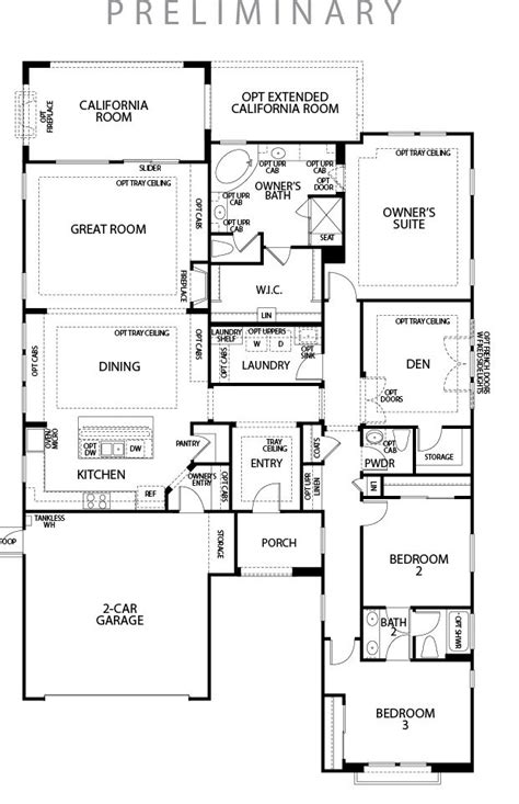 Floor plans are usually drawn to scale and will indicate room types, room sizes, and wall lengths. Pulte Homes Logo Pulte Single Story Floor Plans, single ...