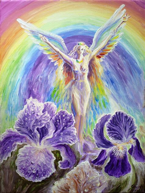 Iris The Rainbow Goddess By Corina Chirila Corinazone Iris Goddess Earth Goddess Goddess