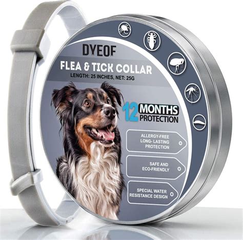 Hypoallergenic Dyeof Flea Tick Collar For Dogs Adjustable And Waterproof