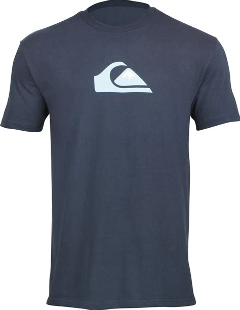 Quiksilver Mens Comp Logo T Shirt Sky Captain Blue Large
