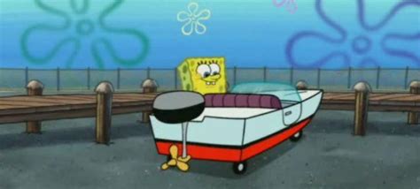 Spongebob Squarepants On Car Throttle