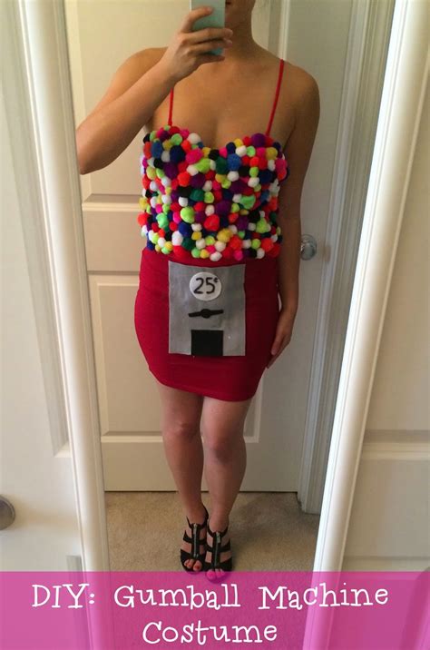 from woo to you diy quick halloween costume gumball machine
