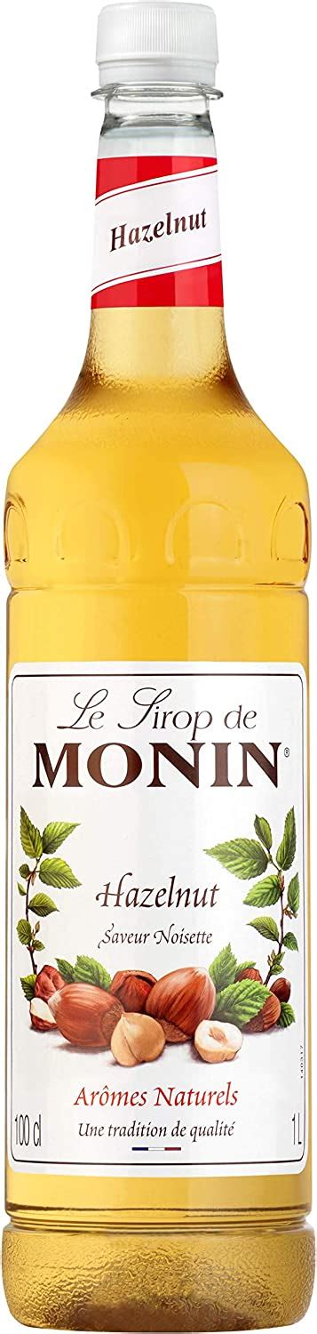 Monin Premium Hazelnut Syrup L For Coffee And Cocktails Vegan