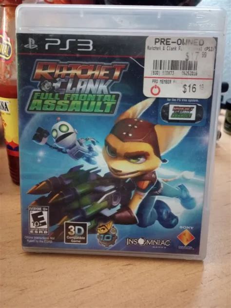 Ratchet And Clank Full Frontal Assault Playstation 3 Ps3 0 01 Picclick
