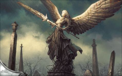 Magic The Gathering Angel Sword Wings Akroma Angel Of Wrath Hd