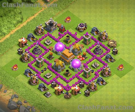 Town hall 6 base - Best th6 layout Clash of Clans 2018