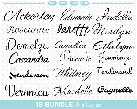 Swirly Font Calligraphy Font Font Clipart Silhouette Font Svg Font
