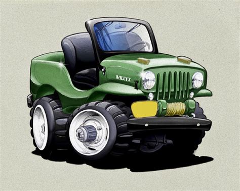 See more ideas about car drawings, car cartoon, car art. Pin by Mike Nordstrom on Car-toons | Jeep art, Car cartoon ...