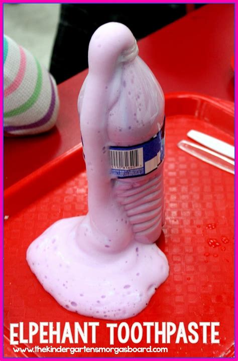 A Kindergarten Smorgasboard Mad Science Experiment Elephant Toothpaste
