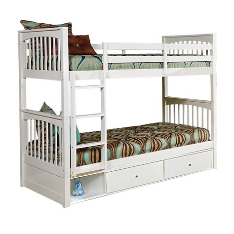 Ne Kids Pulse 33040ns Mission Twin Over Twin Bunk Bed With Storage