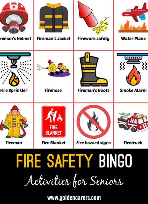 Fire Safety Bingo